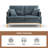 Upholstered 56.7'' Loveseat-1478987376