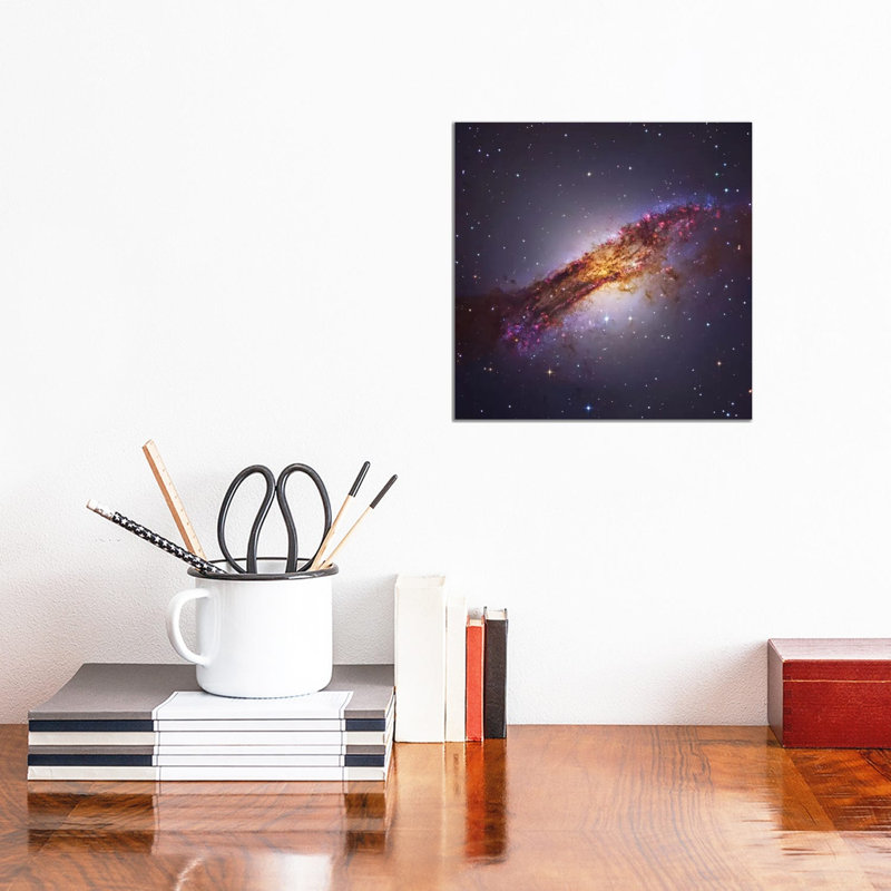 Centaurus A - Galaxy In The Constellation Centaurus by Roberto Colombari - Wrapped Canvas Gallery-Wrapped Canvas Giclée