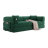 78.7" Large 5 in 1 Sofa Bed Convertible, No Tools Assembly Sleeper Sofa, Modern FrameLess Boneless Couch, Washable Corduroy Couch, Oversized for Small Space, 2 Pillows Included, Green-222128068