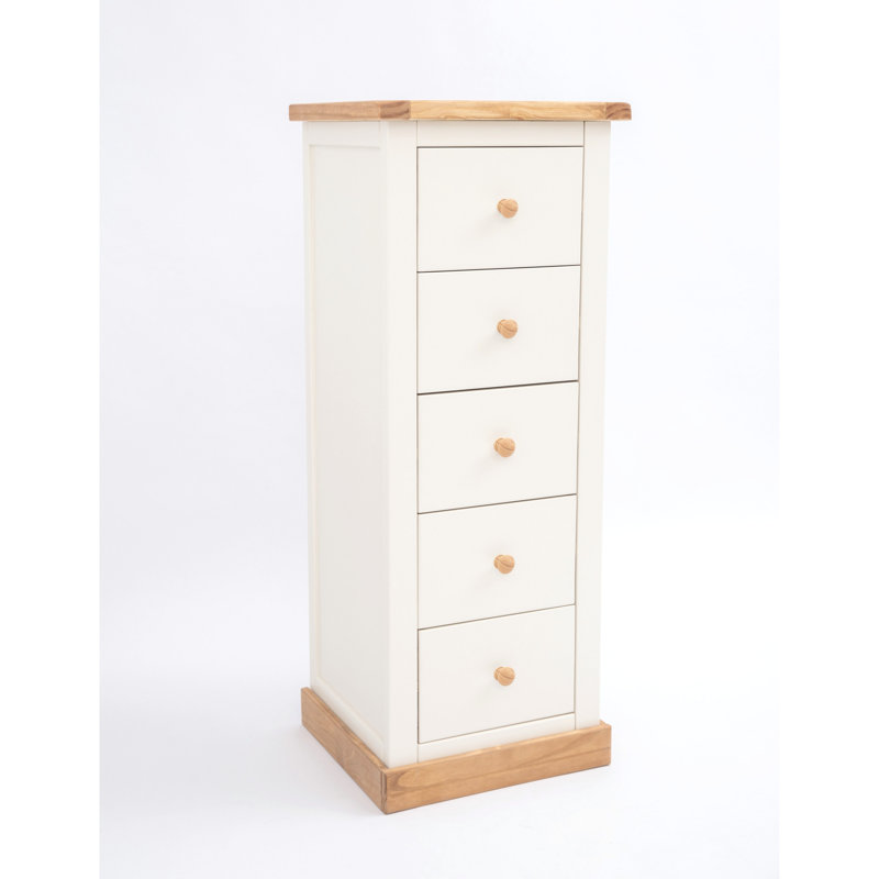 5 Drawer 45cm W Lingerie Chest, White