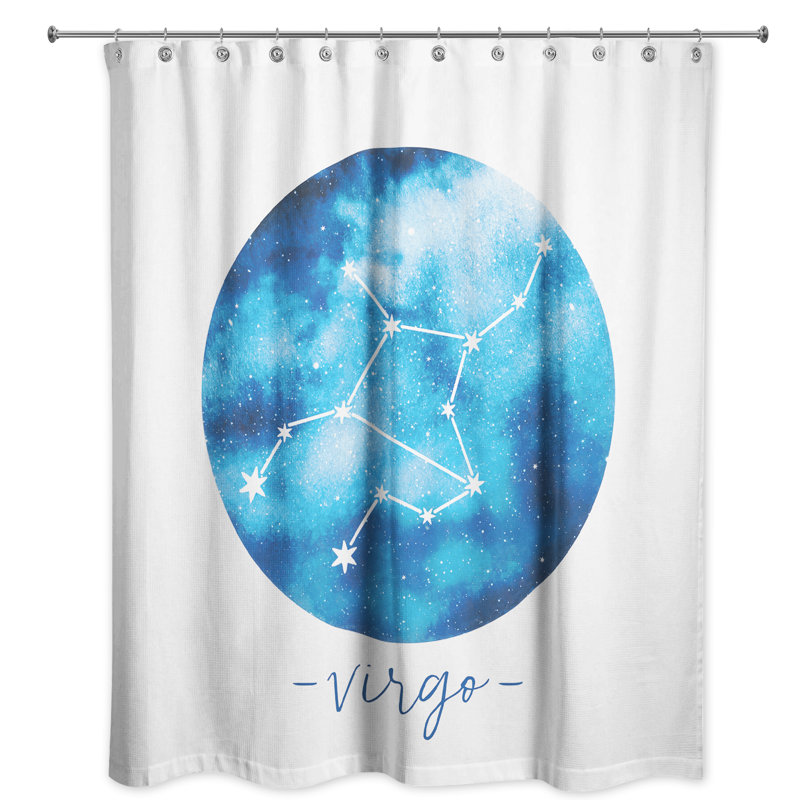 Rideau de douche simple constellation virgo zodiac Dulin