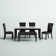 Navi - Person Marble Top Four Leg Dining Set