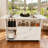 Bauoyer Foldable Kitchen Island with Locking Wheels