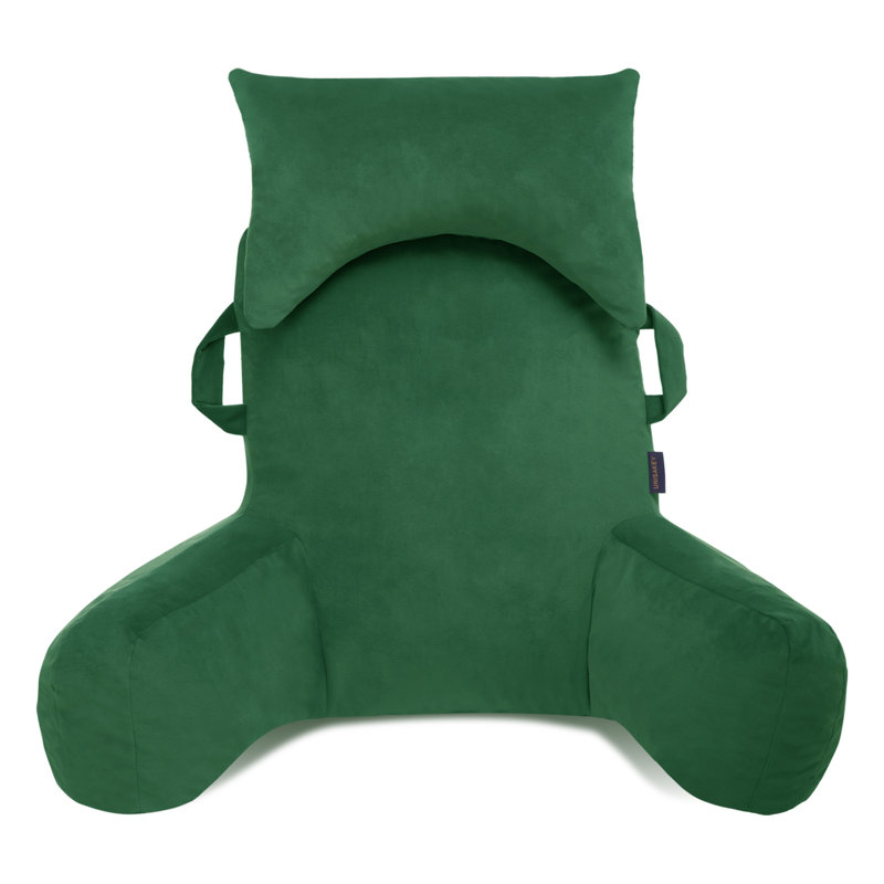 Comfy - Coussin à haut dossier avec appui-tête et poches, Vert