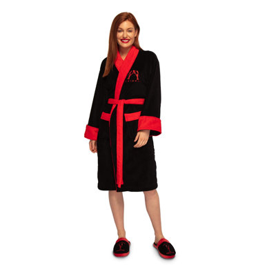 Fleece Mid-Calf Bathrobe with Pockets