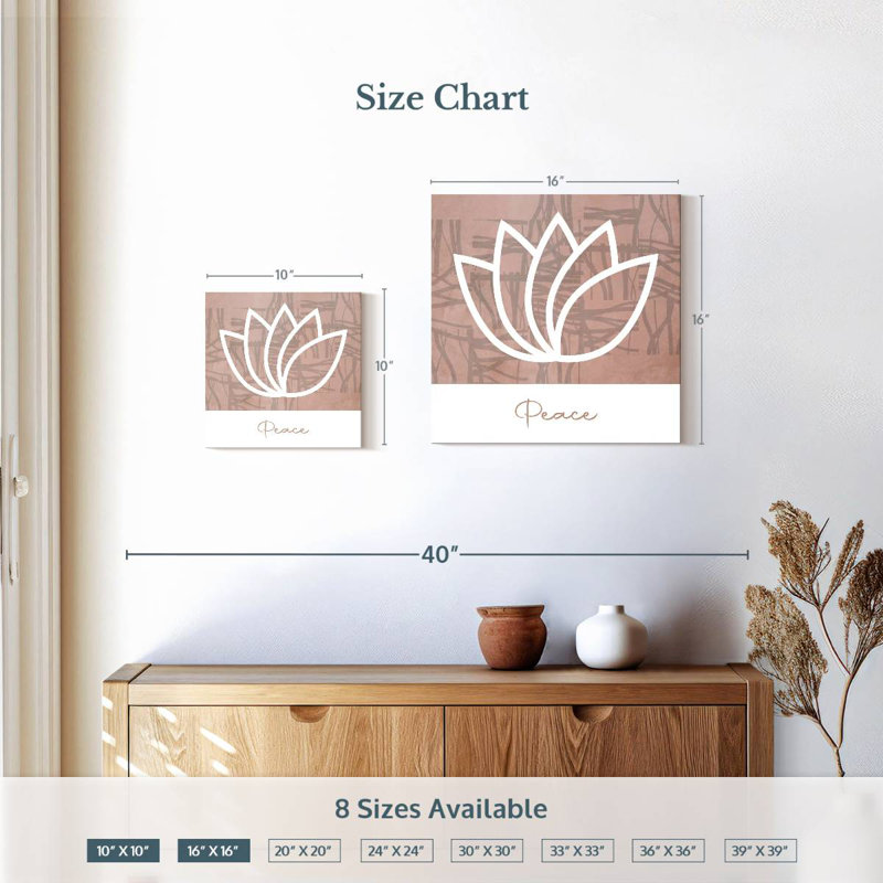 Lotus Tergel Peace, H 16 po x l 16 po
