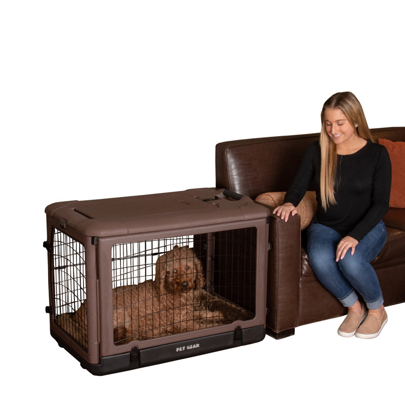Caisse pour animaux, H 27,50 po x l 24,50 po x P 36,50 po, Chocolat