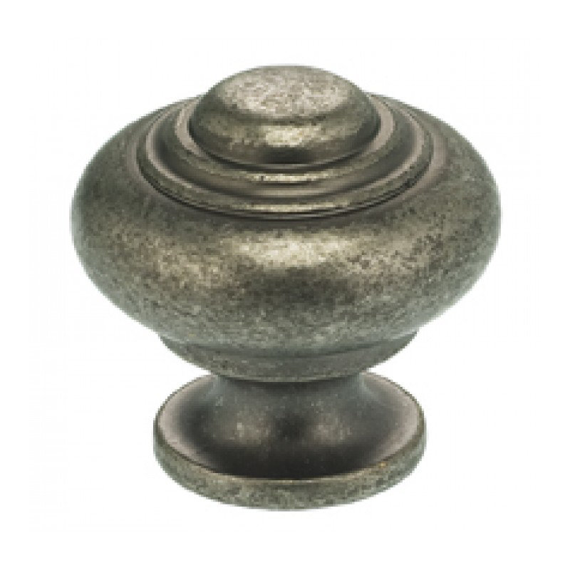 Poignée ronde surdimensionnée classique et moderne, Laiton rétro, H 1,5625 po x l 1,5625 po x P 1,4375 po