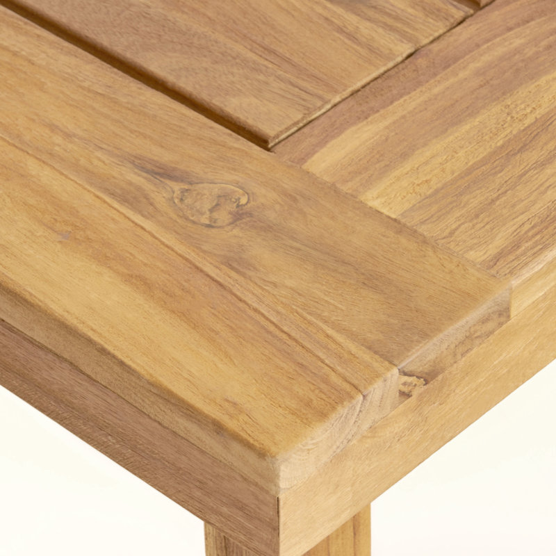 Gustl Rectangular Outdoor Dining Table, Sandblast Natural