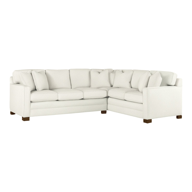 American Bungalow 2-Piece Hillcrest L-Sectional, Kenworth Pearl, Havana