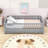 Convertible Wood Platform Bed With Guardrails And Movable Design-1495854915-1495854912