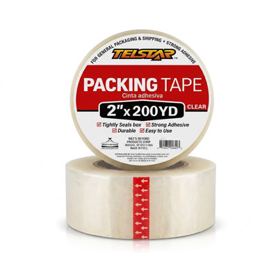 Premium Crystal Clear Packing & Office Tape 2"X 110 Yds