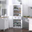 Grand garde-manger avec rangement et tablettes réglables