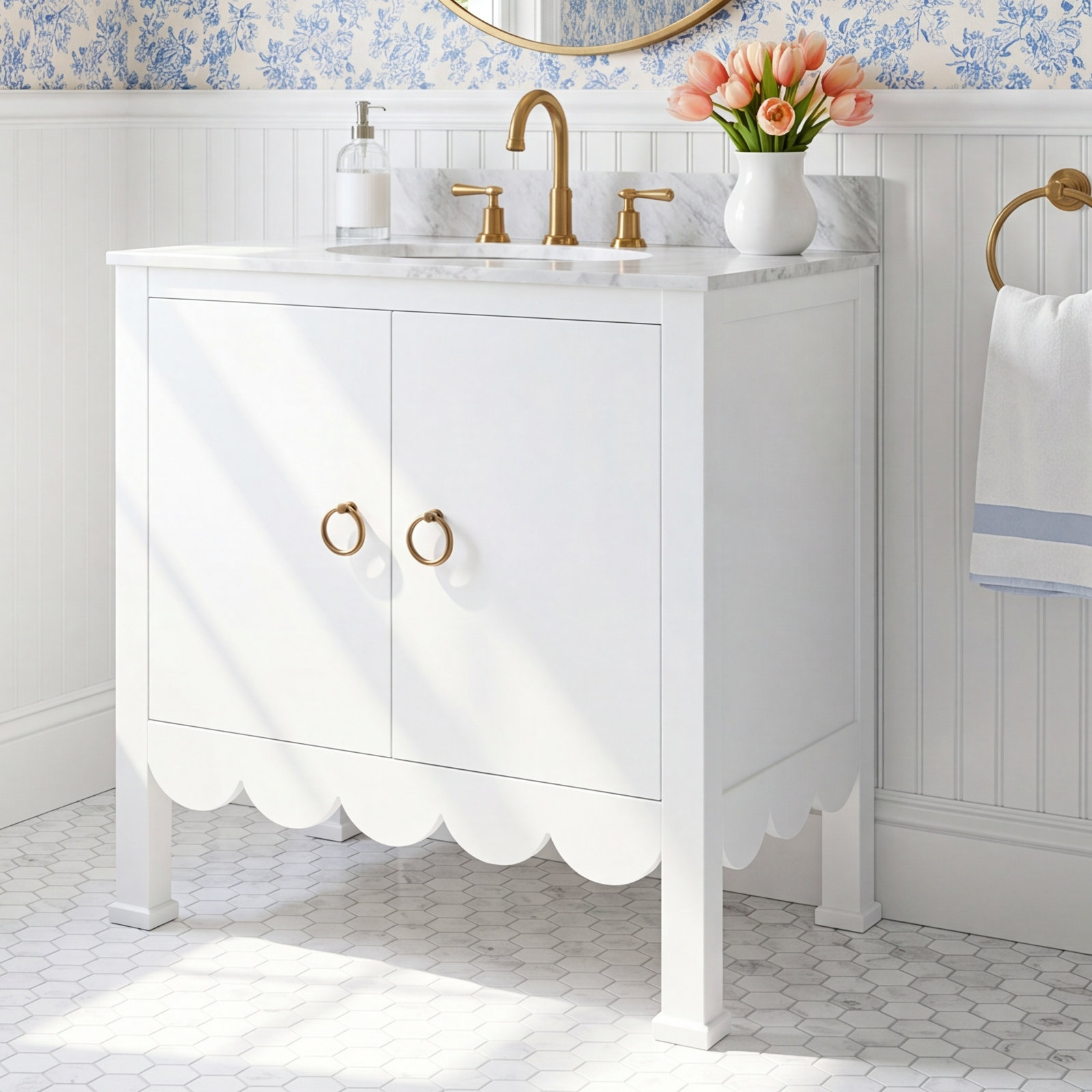 Kealey 30.5'' Single Bathroom Vanity, Matte White