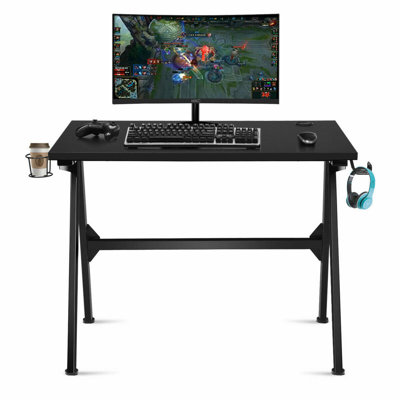 Momeyer Metal Base Computer Desk