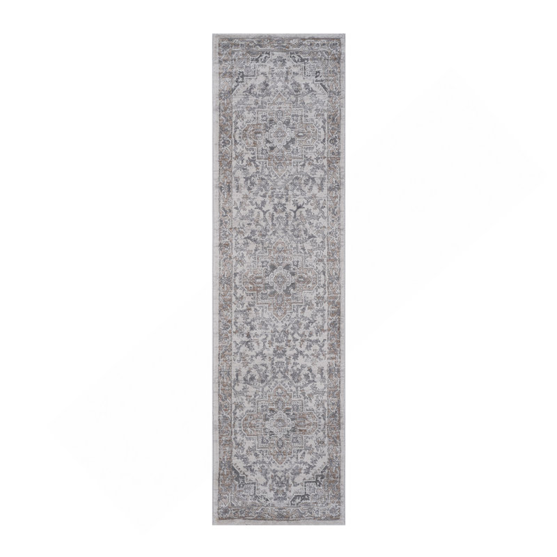Tapis ivoire / beige 2 x 8, Tapis de couloir 2 pi 2 po x 8 pi