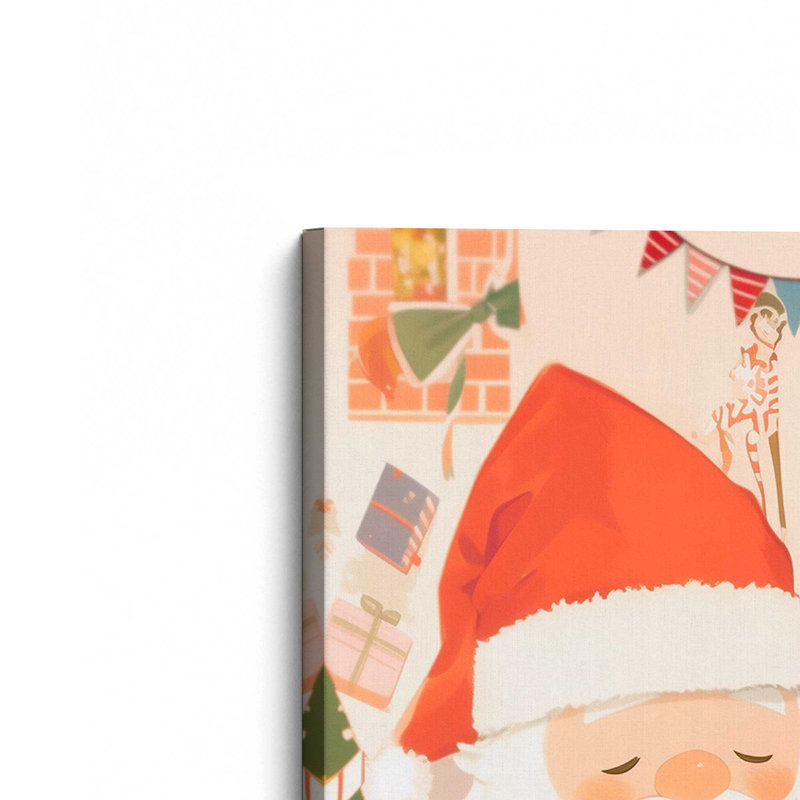 «Santa's Nook II» par Melissa Wang, reproduction d'art sur toile, H 18 po x l 12 po