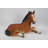 Large Laying Down Horse Colt Statue