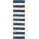 Brookvale Striped Handmade Flatweave Cotton Navy/Ivory Area Rug