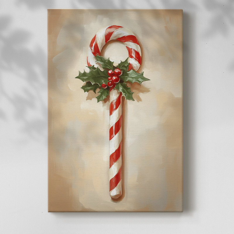 Art des Fêtes de Noël - Toile tendue avec châssis - Série 2-CCLxxvii, H 12 po x l 8 po