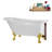 58" Streamlin Clawfoot Tub,Tray,Drain, Clawfeet-101628924-102219861