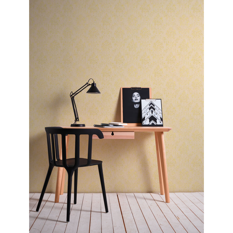 Calabro 10.05m x 53cm Matte Wallpaper Roll, Cream