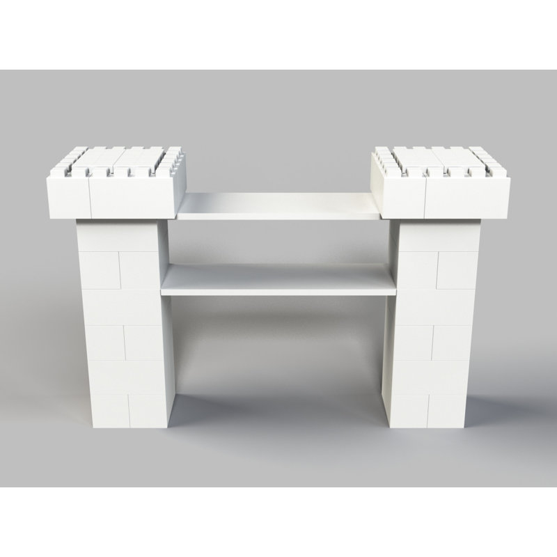 EverBlock Simple Cantilevered Catering Station Kit, White