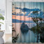 Rideau de douche avec 12 crochets Lake Island Rock