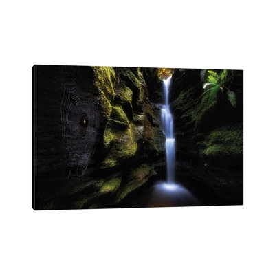 Secret Falls 1 Piece Wrapped Canvas Wall Art