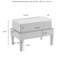 Repose-pieds d'extérieur avec coussin Wenner-970495347