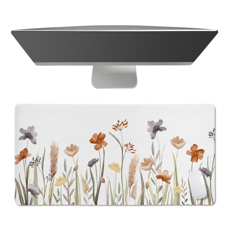 Grand tapis de bureau Watercolor