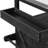 Outdoor Kitchen Island, Rolling Bar Cart & Storage Cabinet, Farmhouse Solid Wood Outdoor Grill Table with Stainless Steel Top, Spice Rack , Towel Rack for Kitchen & Barbecue, Black-129385906