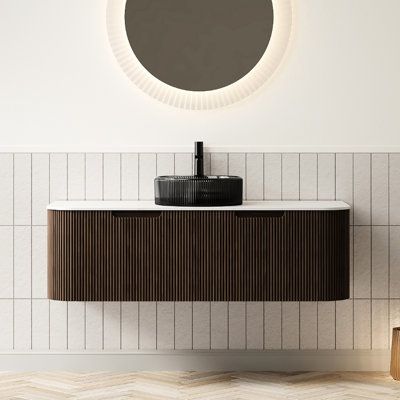 Wall Mounted Single Double With Glass Top