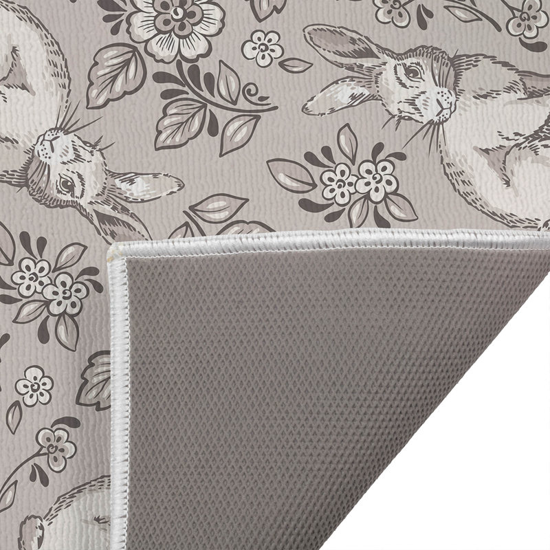 Paillasson Bunny Toile, Natural, 21" W x 34" L