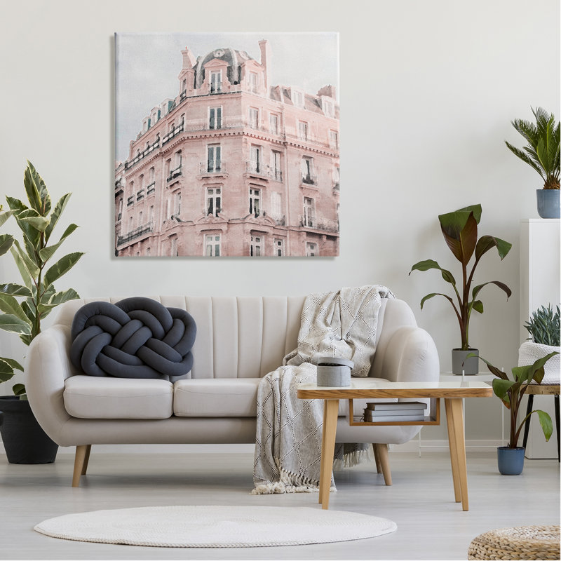 «Winston Porter», bâtiment d'art urbain sur toile par LSR Design Studio, H 36 po x l 36 po x P 1,5 po