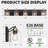 Modern Farmhouse Dimmable Bathroom Vanity Light with Seeded Glass and One-Piece Backplate-938111433-887759154