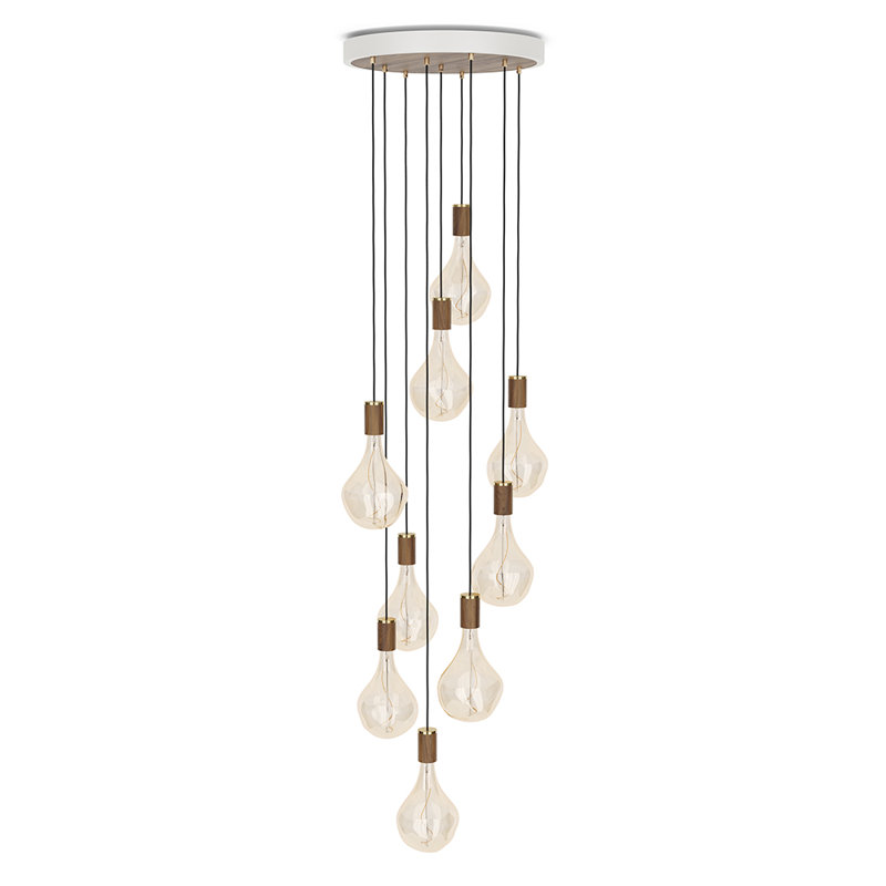 Voronoi II 9 - Light Pendant, Walnut