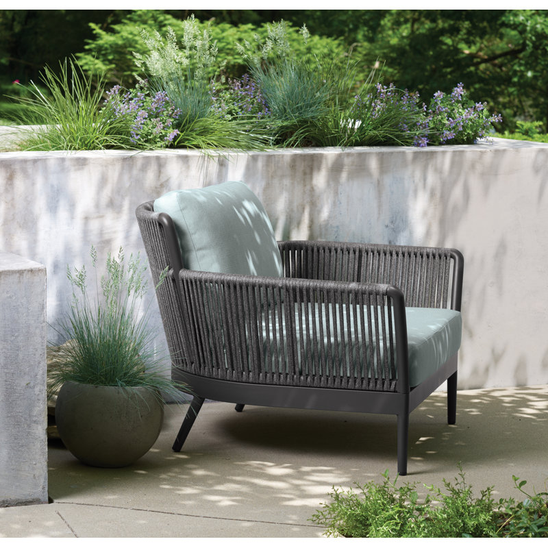 Nette Patio Chair with Cushions, No, Seafoam