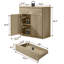 Buffet de rangement de 34,6 po de largeur avec tiroir et armoire à hauteur réglable Cesiro-115694080-123415711