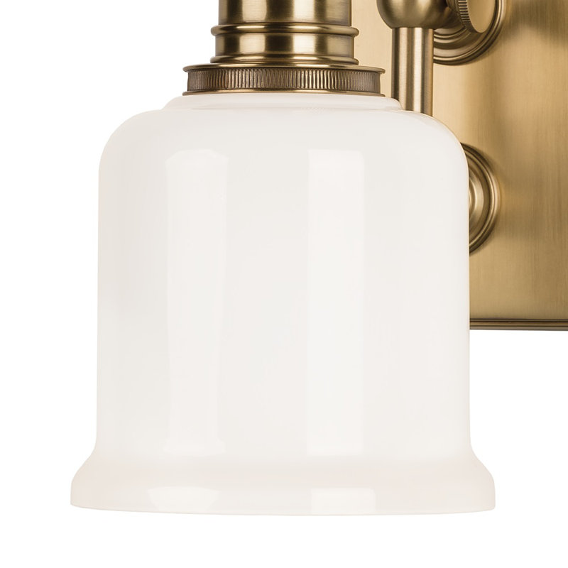 Keswick 1 - Light Armed Sconce, Aged Brass