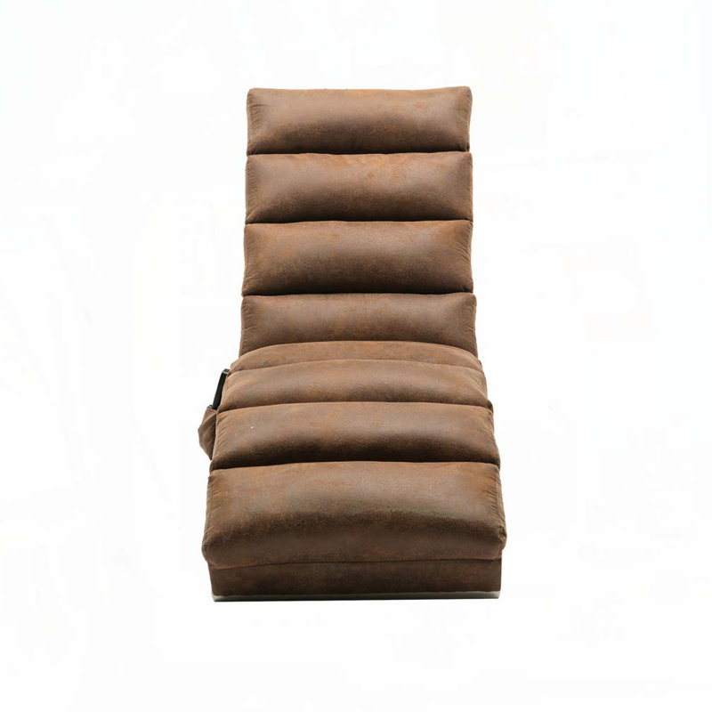 Chaise longue rembourrée Laquasia, Lin brun