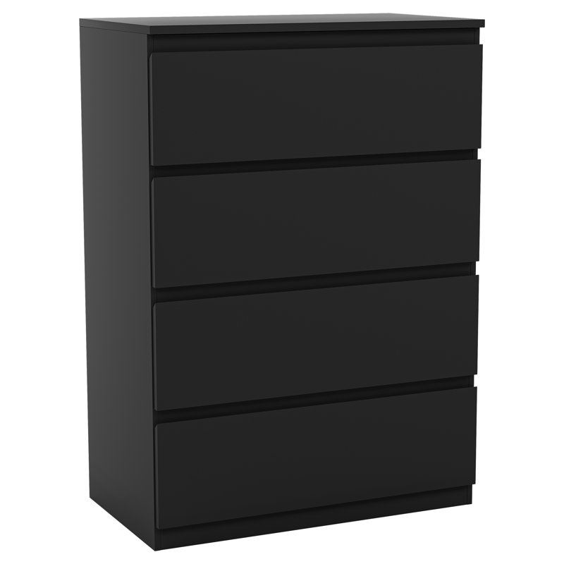 Cunha 4 Drawer 70Cm W Chest, Black