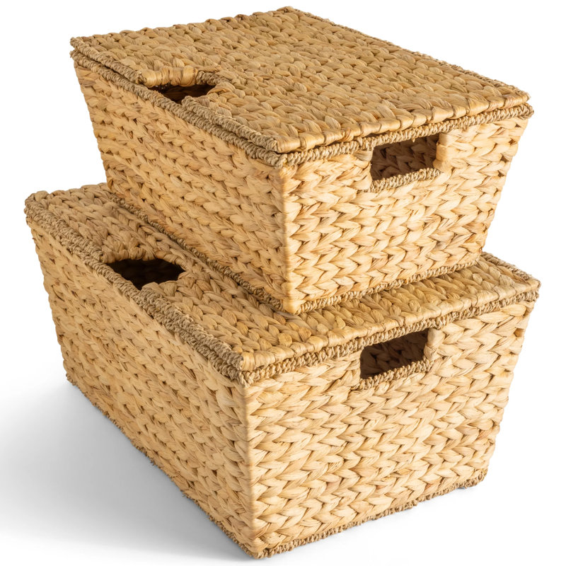 Ensemble de 2 paniers de rangement, Naturel