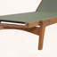 Chaise longue d'extérieur, structure en bois d'acacia avec assise en filet-877153708