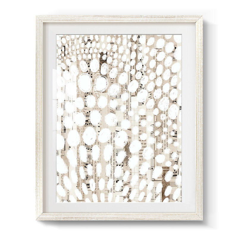Motif rétro I - impression encadrée, H 28,5 po x l 20,5 po, Blanc
