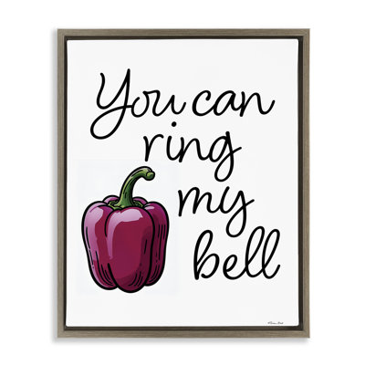 Cadre flottant Ring My Bell Pepper, design par Susan Ball
