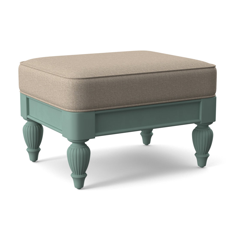 Grand View Ottoman, Java Finish, Eggshell Crypton Performance; 0884-93