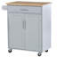 Îlot de cuisine avec chariot, tiroir, armoire de rangement et porte-serviettes-848754881