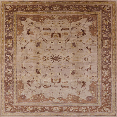 Tapis oriental brun / gris khajag