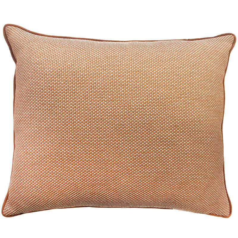 Feather Throw Pillow, Orange